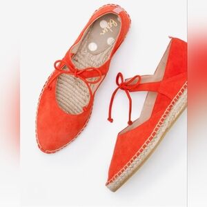 Boden Vibrant Orange Espadrilles